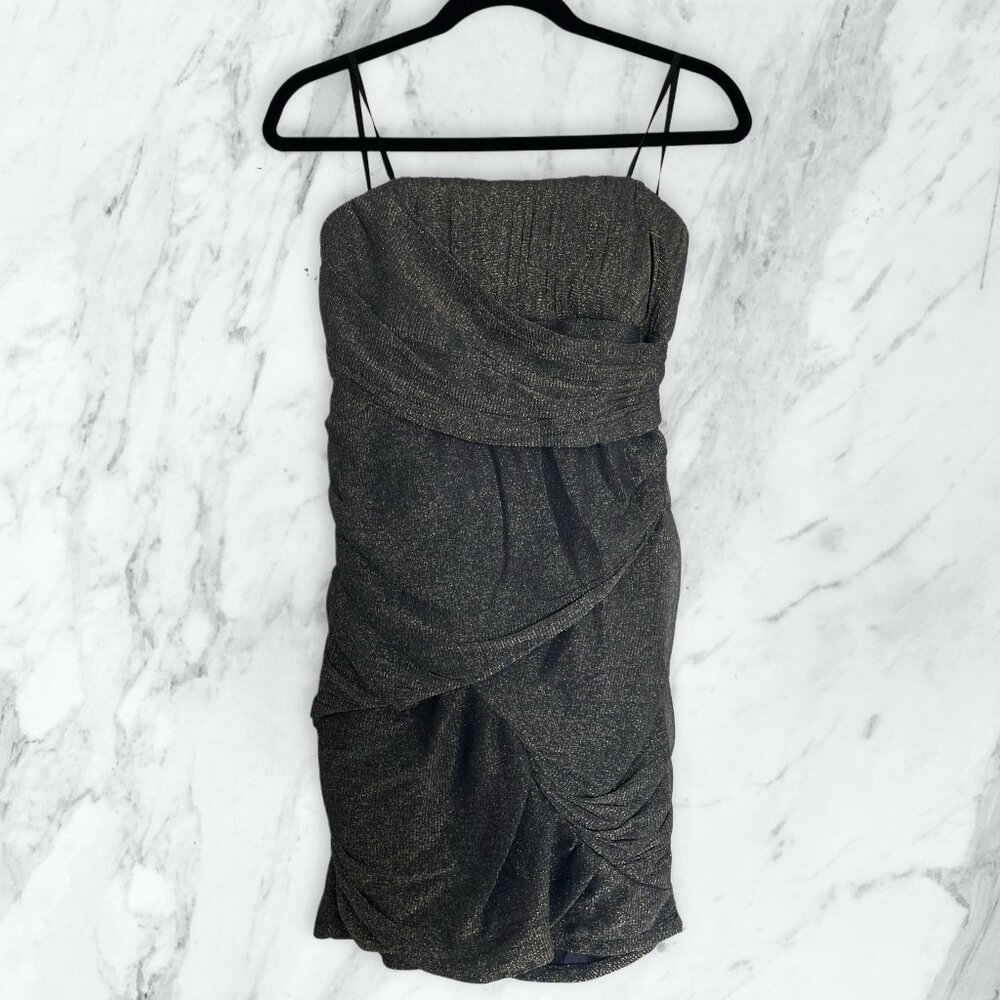 Sparkling Ruched Cocktail Dress